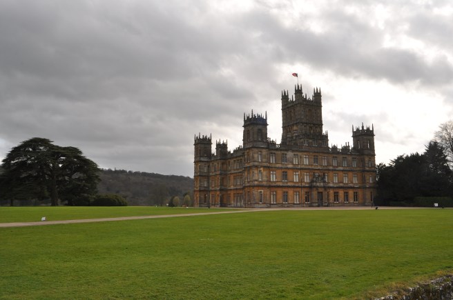 Brooding skies over Highclere Castle